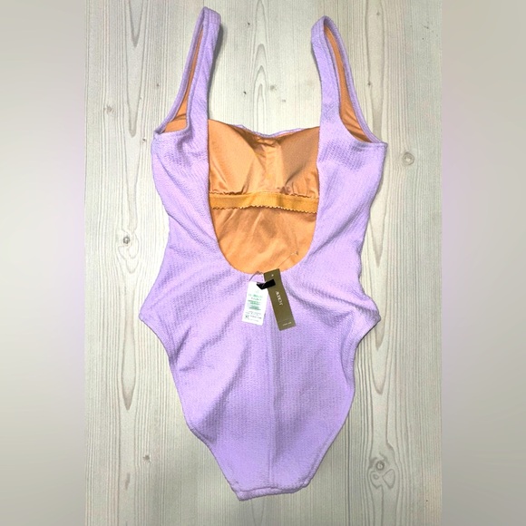 Purple Lavender One Piece J. CREW Bathing Suit - Picture 2 of 5